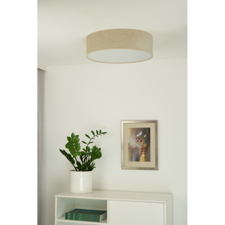 Duolla - Φωτιστικό οροφής LED CORTINA LED/26W/230V διάμετρος 45 cm 4000K μπεζ