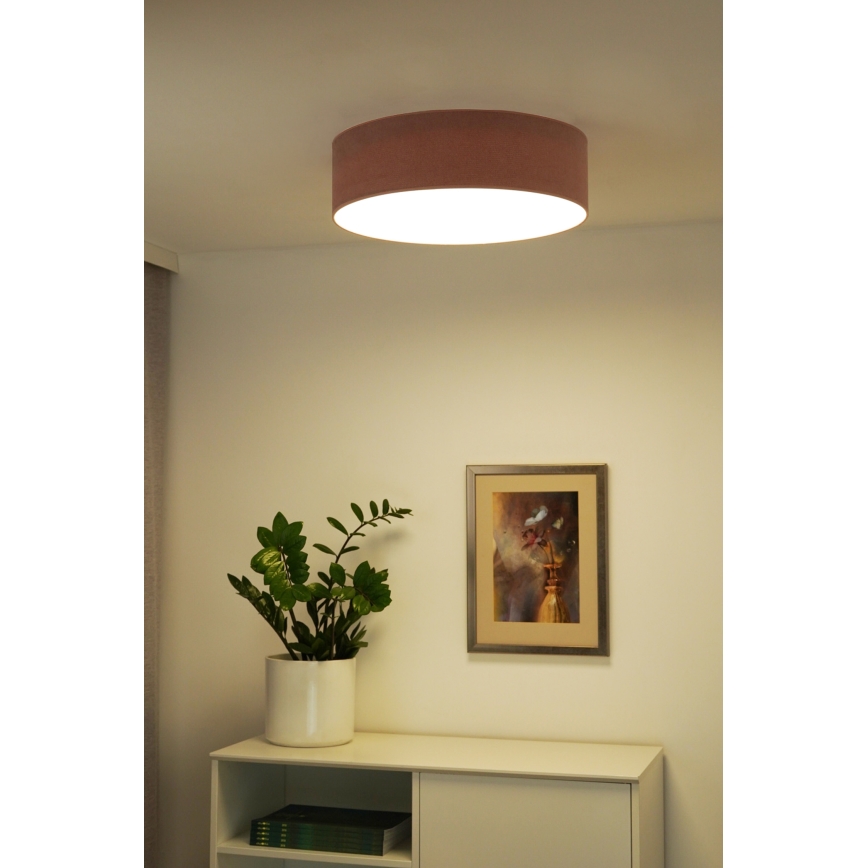 Duolla - Φωτιστικό οροφής LED CORTINA LED/26W/230V διάμετρος 45 cm 4000K ροζ