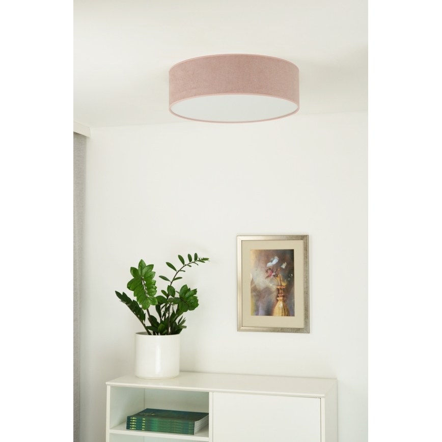 Duolla - Φωτιστικό οροφής LED CORTINA LED/26W/230V διάμετρος 45 cm 4000K ροζ