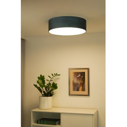 Duolla - Φωτιστικό οροφής LED CORTINA LED/26W/230V διάμετρος 45 cm 4000K τουρκουάζ