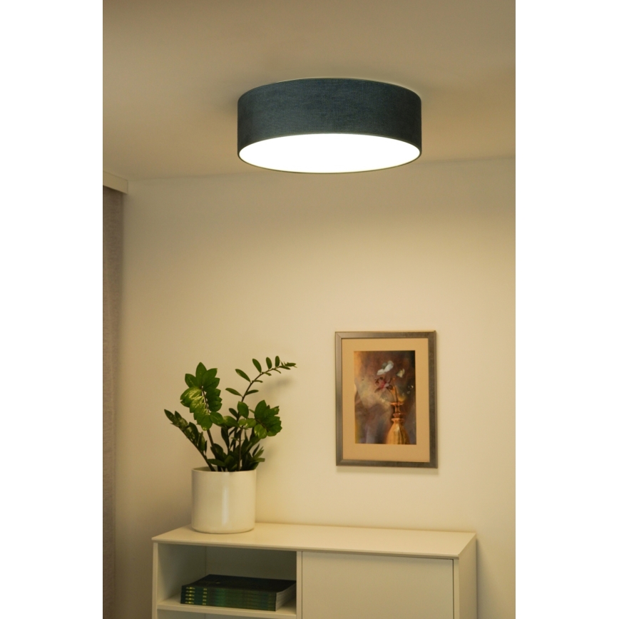 Duolla - Φωτιστικό οροφής LED CORTINA LED/26W/230V διάμετρος 45 cm 4000K τουρκουάζ