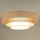 Duolla - Φωτιστικό οροφής LED LUNETA LED/26W/230V διάμετρος 60 cm 4000K rattan/μπεζ/καφέ