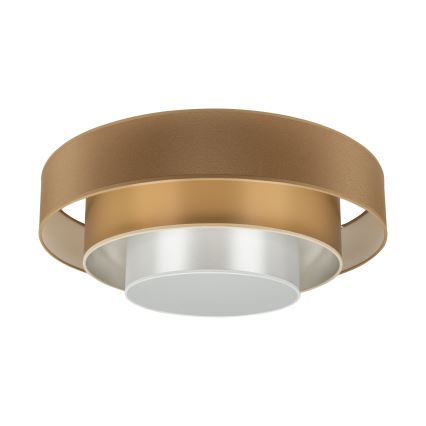 Duolla - Φωτιστικό οροφής LED LUNETA LED/26W/230V διάμετρος 60 cm 4000K καφέ/χρυσαφί/λευκό