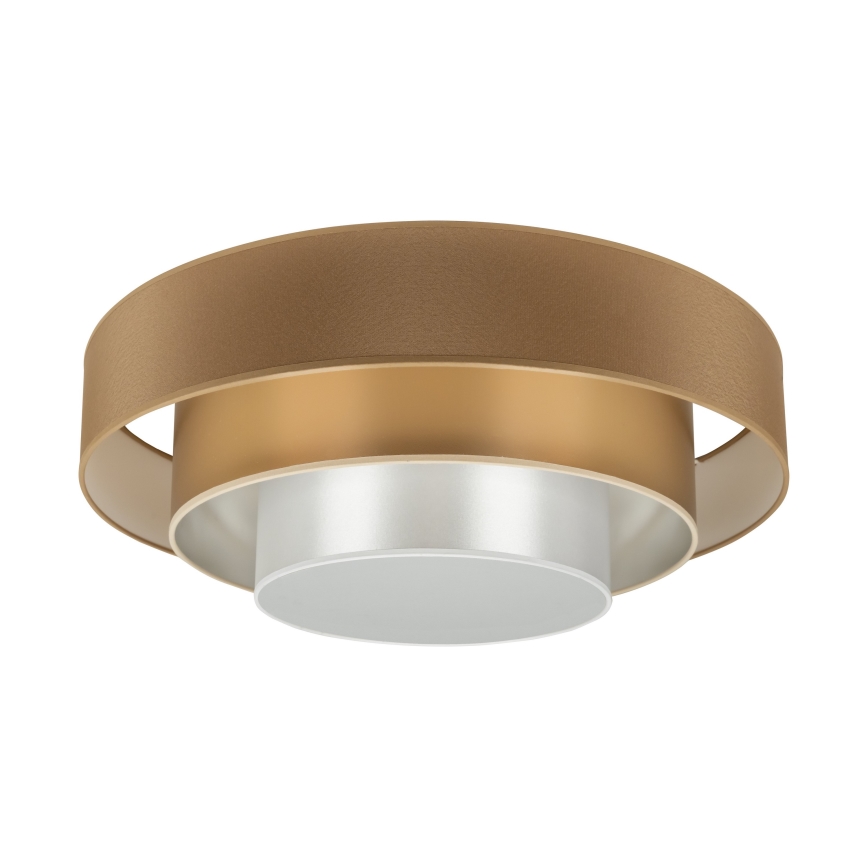 Duolla - Φωτιστικό οροφής LED LUNETA LED/26W/230V διάμετρος 60 cm 4000K καφέ/χρυσαφί/λευκό