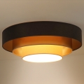 Duolla - Φωτιστικό οροφής LED LUNETA LED/26W/230V διάμετρος 60 cm 4000K καφέ/χρυσαφί/κρεμ