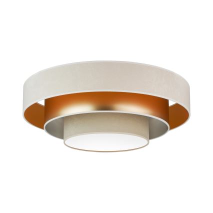 Duolla - Φωτιστικό οροφής LED LUNETA LED/26W/230V διάμετρος 60 cm 4000K κρεμ/χρυσαφί/μπεζ