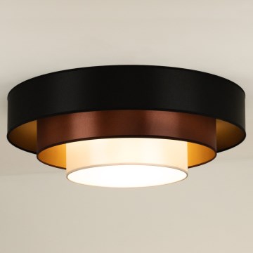 Duolla - Φωτιστικό οροφής LED LUNETA LED/26W/230V διάμετρος 60 cm 4000K μαύρο/χαλκός/λευκό