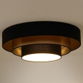 Duolla - Φωτιστικό οροφής LED LUNETA LED/26W/230V διάμετρος 60 cm 4000K μαύρο/χρυσαφί