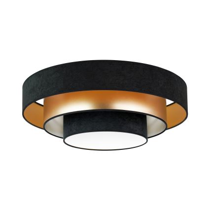 Duolla - Φωτιστικό οροφής LED LUNETA LED/26W/230V διάμετρος 60 cm 4000K μαύρο/χρυσαφί