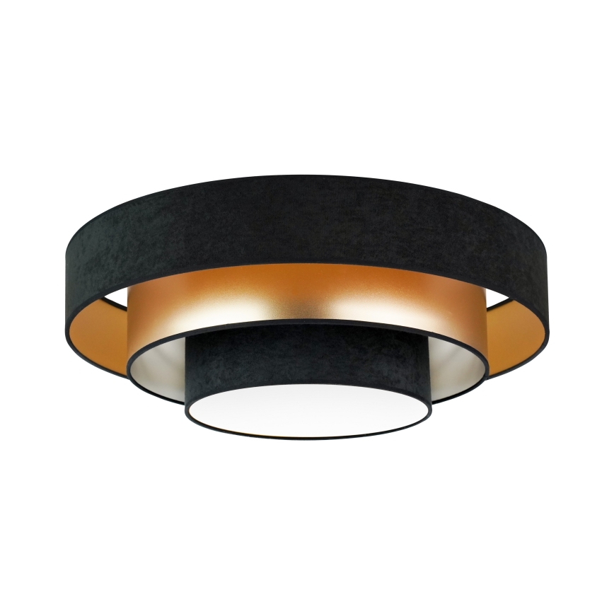 Duolla - Φωτιστικό οροφής LED LUNETA LED/26W/230V διάμετρος 60 cm 4000K μαύρο/χρυσαφί
