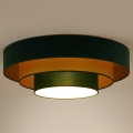 Duolla - Φωτιστικό οροφής LED LUNETA LED/26W/230V διάμετρος 60 cm 4000K πράσινο/χρυσαφί