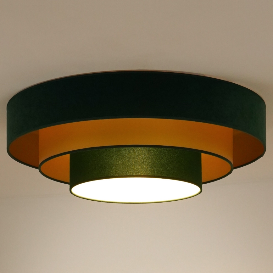 Duolla - Φωτιστικό οροφής LED LUNETA LED/26W/230V διάμετρος 60 cm 4000K πράσινο/χρυσαφί
