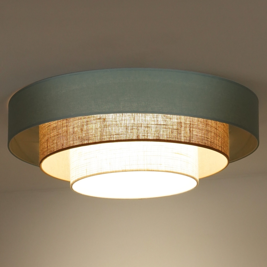 Duolla - Φωτιστικό οροφής LED LUNETA LED/26W/230V διάμετρος 60 cm 4000K τιρκουάζ/μπεζ/κρεμ