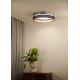Duolla - Φωτιστικό οροφής LED ROLLER DUO SHINY LED/24W/230V ασήμι/μαύρο