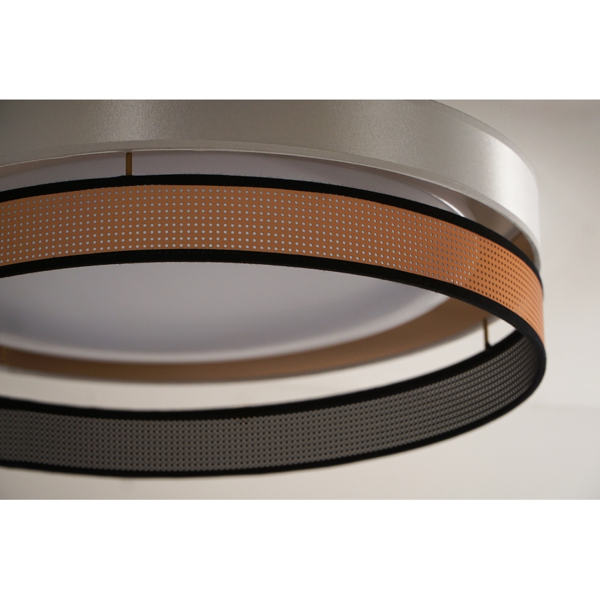 Duolla - Φωτιστικό οροφής LED ROLLER DUO SHINY LED/24W/230V διάμετρος 45 cm λευκό/χαλκός