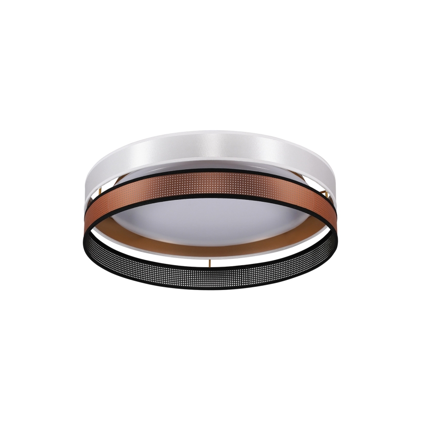 Duolla - Φωτιστικό οροφής LED ROLLER DUO SHINY LED/24W/230V διάμετρος 45 cm λευκό/χαλκός