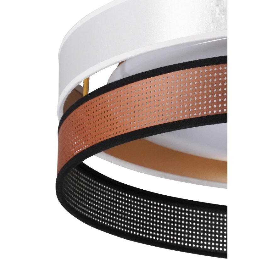 Duolla - Φωτιστικό οροφής LED ROLLER DUO SHINY LED/24W/230V διάμετρος 45 cm λευκό/χαλκός