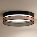 Duolla - Φωτιστικό οροφής LED ROLLER DUO SHINY LED/24W/230V διάμετρος 45 cm μαύρο/χαλκός