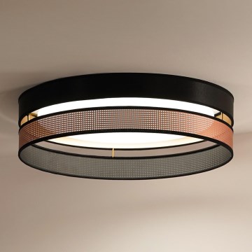 Duolla - Φωτιστικό οροφής LED ROLLER DUO SHINY LED/24W/230V διάμετρος 45 cm μαύρο/χαλκός