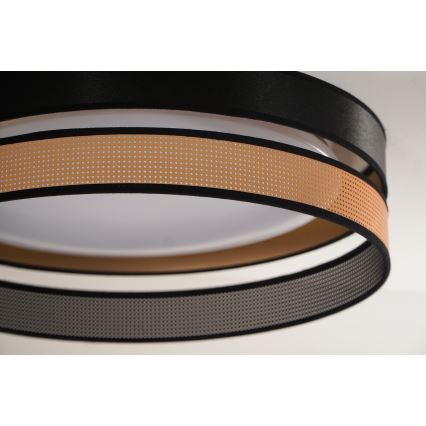 Duolla - Φωτιστικό οροφής LED ROLLER DUO SHINY LED/24W/230V διάμετρος 45 cm μαύρο/χαλκός