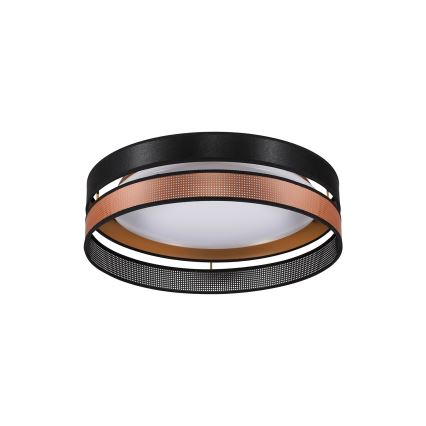 Duolla - Φωτιστικό οροφής LED ROLLER DUO SHINY LED/24W/230V διάμετρος 45 cm μαύρο/χαλκός