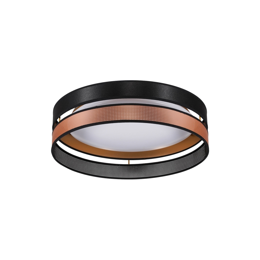 Duolla - Φωτιστικό οροφής LED ROLLER DUO SHINY LED/24W/230V διάμετρος 45 cm μαύρο/χαλκός