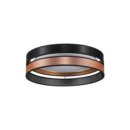 Duolla - Φωτιστικό οροφής LED ROLLER DUO SHINY LED/24W/230V διάμετρος 45 cm μαύρο/χαλκός