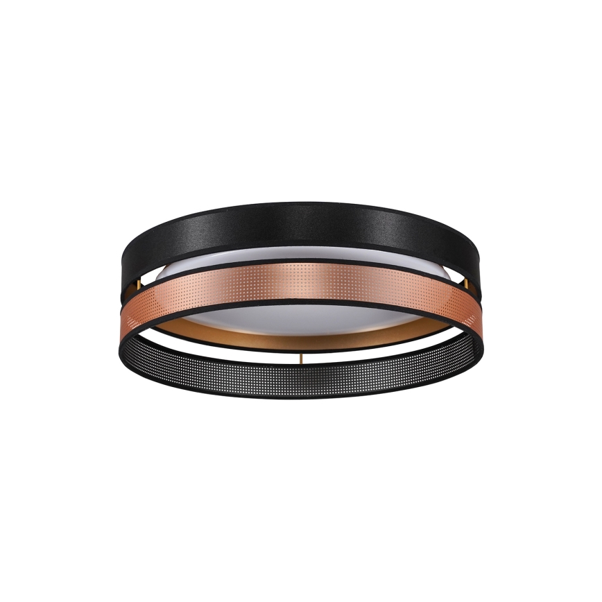 Duolla - Φωτιστικό οροφής LED ROLLER DUO SHINY LED/24W/230V διάμετρος 45 cm μαύρο/χαλκός