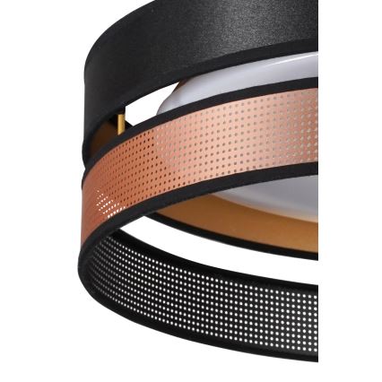Duolla - Φωτιστικό οροφής LED ROLLER DUO SHINY LED/24W/230V διάμετρος 45 cm μαύρο/χαλκός
