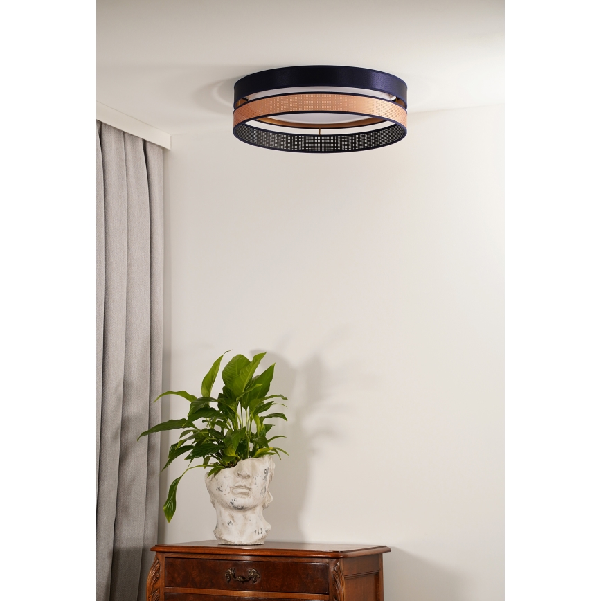 Duolla - Φωτιστικό οροφής LED ROLLER DUO SHINY LED/24W/230V διάμετρος 45 cm μπλε/χαλκός