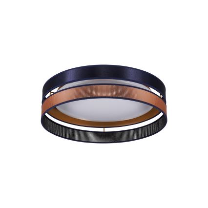 Duolla - Φωτιστικό οροφής LED ROLLER DUO SHINY LED/24W/230V διάμετρος 45 cm μπλε/χαλκός