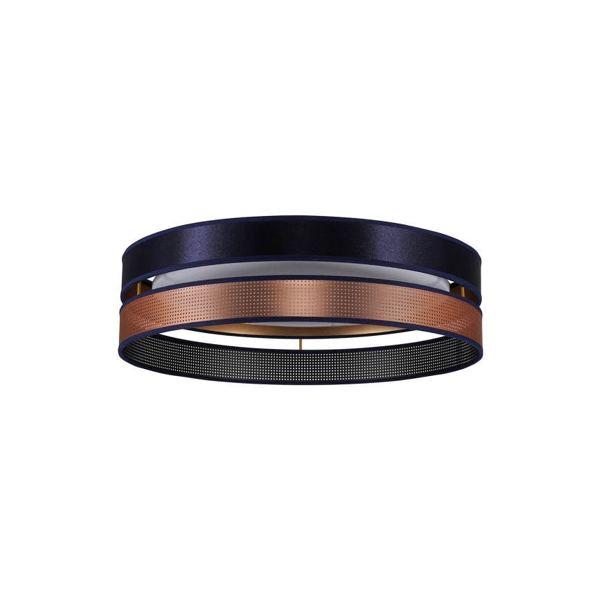 Duolla - Φωτιστικό οροφής LED ROLLER DUO SHINY LED/24W/230V διάμετρος 45 cm μπλε/χαλκός