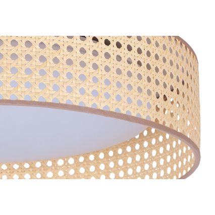 Duolla - Φωτιστικό οροφής LED ROLLER LED/24W/230V διάμετρος 45 cm rattan