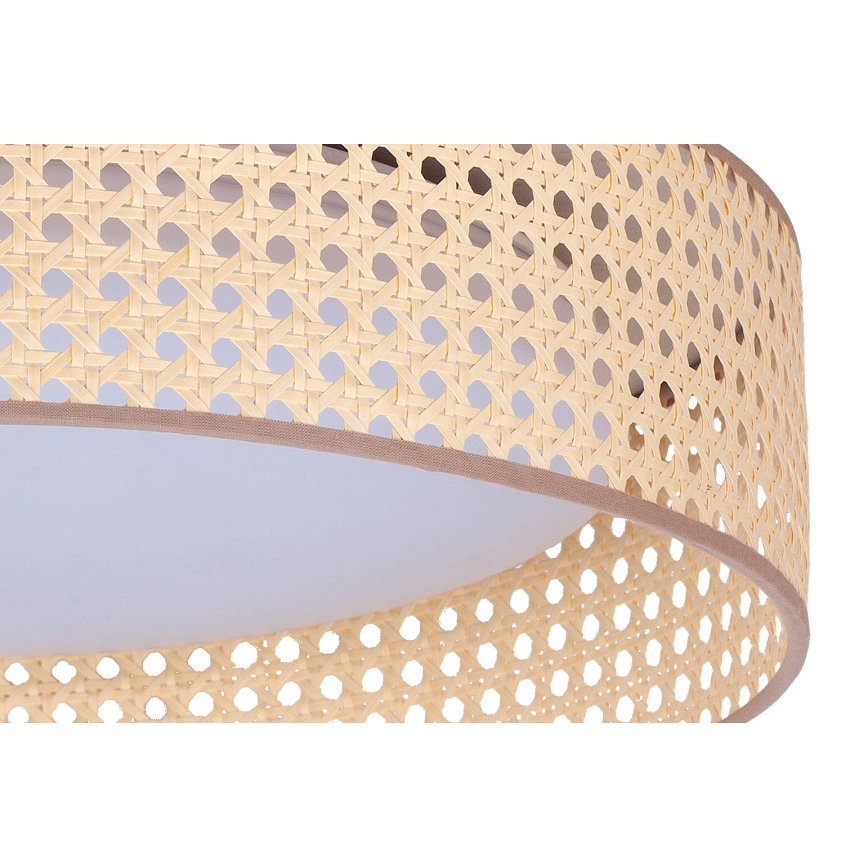 Duolla - Φωτιστικό οροφής LED ROLLER LED/24W/230V διάμετρος 45 cm rattan
