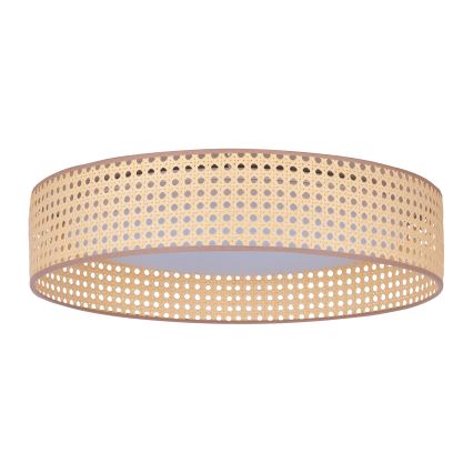 Duolla - Φωτιστικό οροφής LED ROLLER LED/24W/230V διάμετρος 45 cm rattan