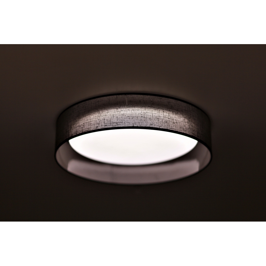 Duolla - Φωτιστικό οροφής LED ROLLER LED/24W/230V διάμετρος 45 cm ανθρακί
