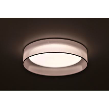 Duolla - Φωτιστικό οροφής LED ROLLER LED/24W/230V διάμετρος 45 cm ανοιχτό γκρι