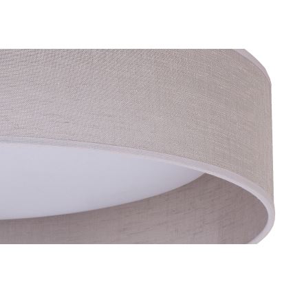 Duolla - Φωτιστικό οροφής LED ROLLER LED/24W/230V διάμετρος 45 cm ανοιχτό γκρι