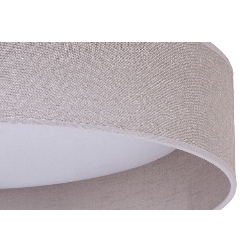 Duolla - Φωτιστικό οροφής LED ROLLER LED/24W/230V διάμετρος 45 cm ανοιχτό γκρι