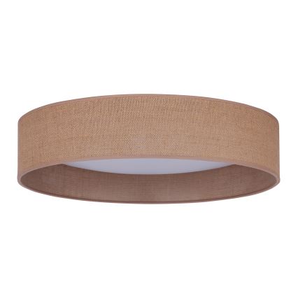 Duolla - Φωτιστικό οροφής LED ROLLER LED/24W/230V διάμετρος 45 cm ανοιχτό καφέ