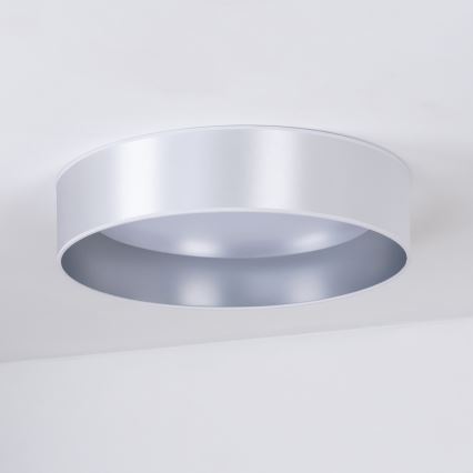 Duolla - Φωτιστικό οροφής LED ROLLER LED/24W/230V διάμετρος 45 cm ασημί