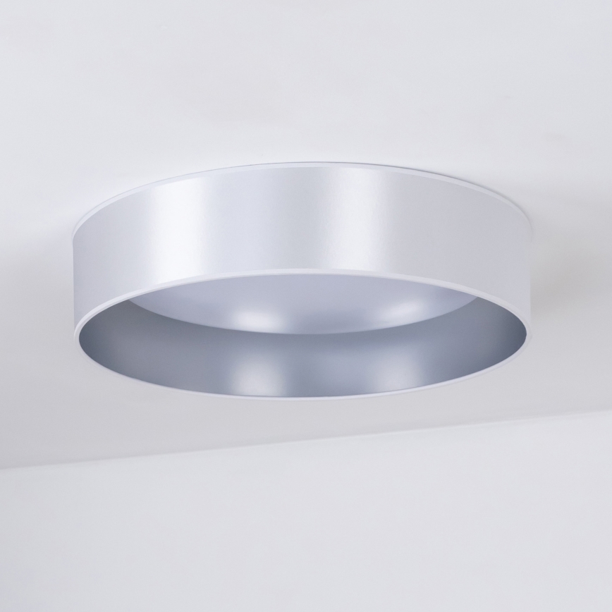 Duolla - Φωτιστικό οροφής LED ROLLER LED/24W/230V διάμετρος 45 cm ασημί