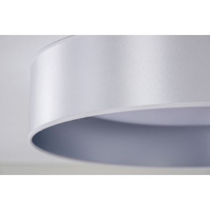 Duolla - Φωτιστικό οροφής LED ROLLER LED/24W/230V διάμετρος 45 cm ασημί