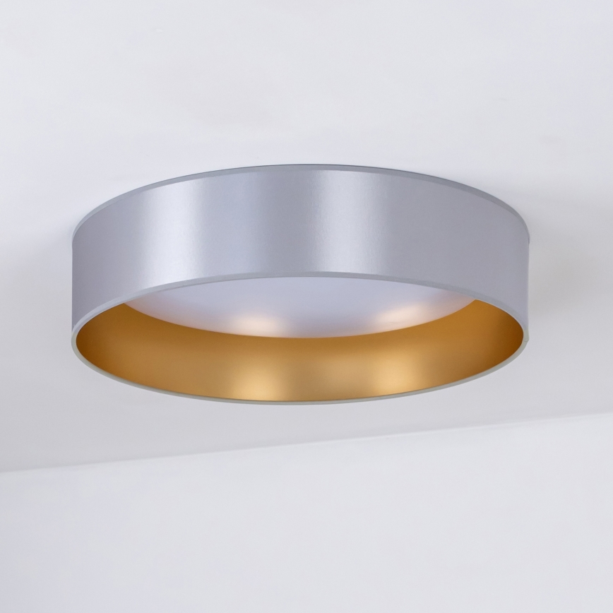 Duolla - Φωτιστικό οροφής LED ROLLER LED/24W/230V διάμετρος 45 cm ασημί/χρυσό