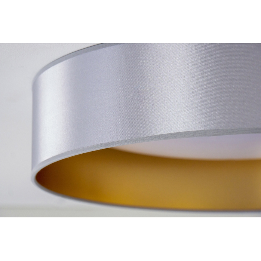 Duolla - Φωτιστικό οροφής LED ROLLER LED/24W/230V διάμετρος 45 cm ασημί/χρυσό