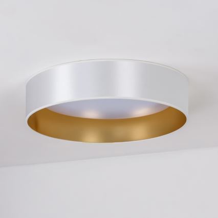 Duolla - Φωτιστικό οροφής LED ROLLER LED/24W/230V διάμετρος 45 cm ασημί/χρυσό