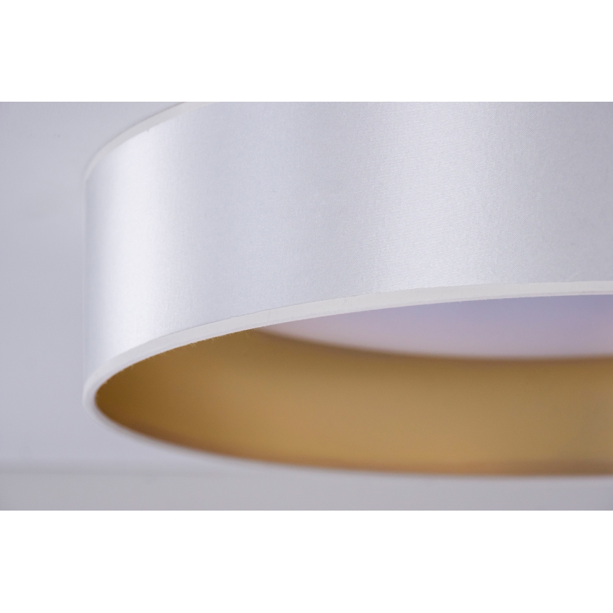 Duolla - Φωτιστικό οροφής LED ROLLER LED/24W/230V διάμετρος 45 cm ασημί/χρυσό