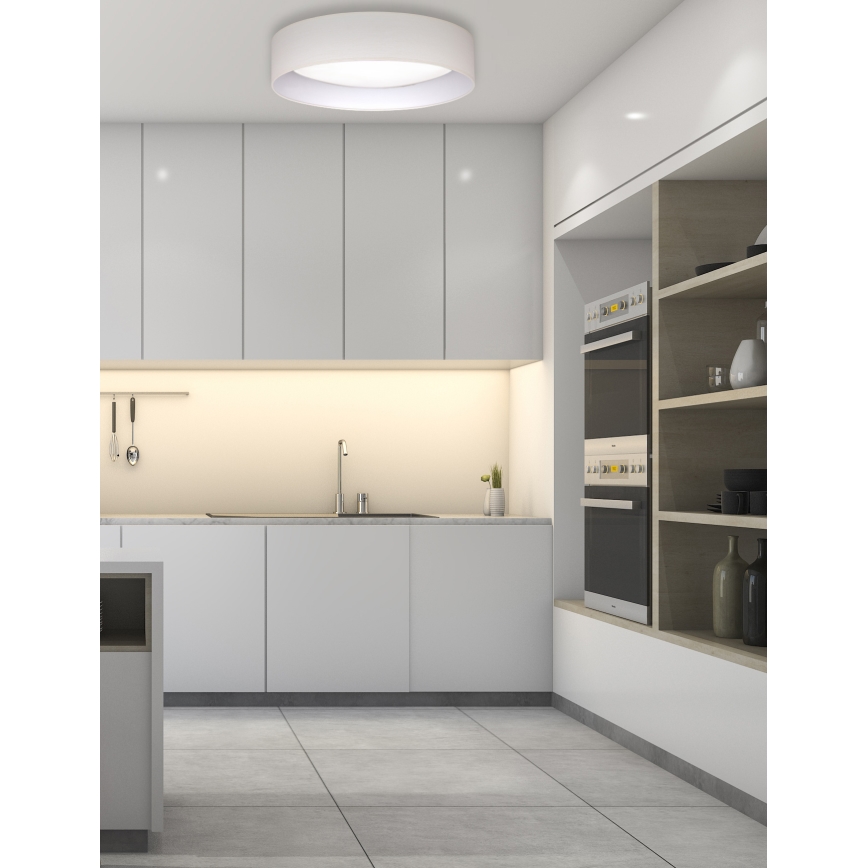 Duolla - Φωτιστικό οροφής LED ROLLER LED/24W/230V διάμετρος 45 cm κρεμ