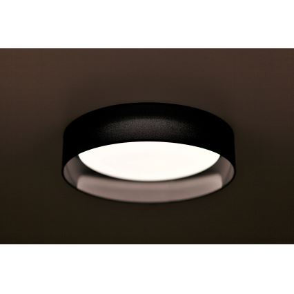 Duolla - Φωτιστικό οροφής LED ROLLER LED/24W/230V διάμετρος 45 cm μαύρο