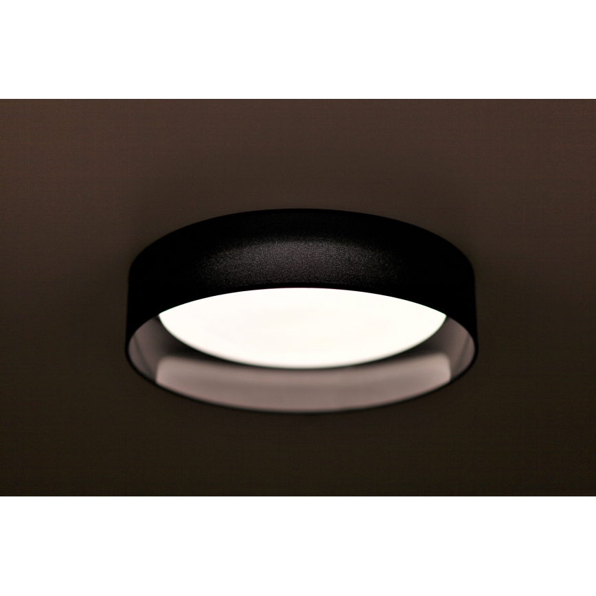 Duolla - Φωτιστικό οροφής LED ROLLER LED/24W/230V διάμετρος 45 cm μαύρο